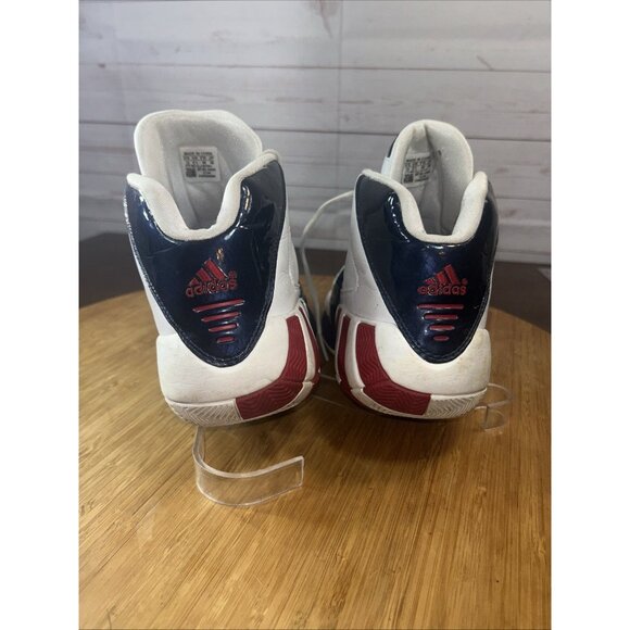 adidas Gil Zero Men’s Size 13 White blue Red Lace up Sneakers basketball shoes